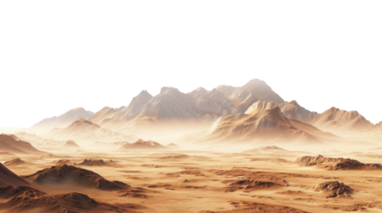 Landscape with mountain range in the horizon