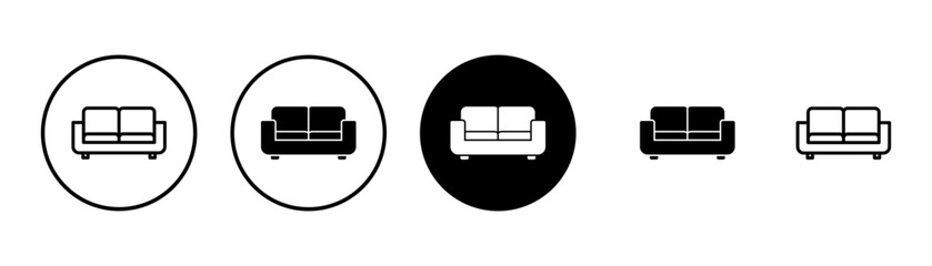 Sofa icon vector isolated on white background. sofa icon illustration. furniture