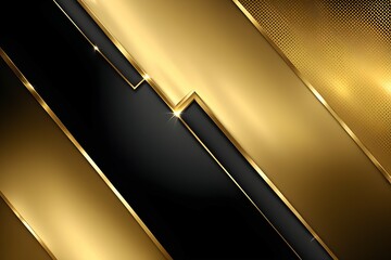 A gold and black striped background with a shiny, metallic look