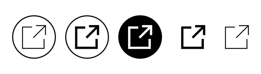 Link icon vector isolated on white background. Link vector icon. External link symbol vector icon. Hyperlink symbol