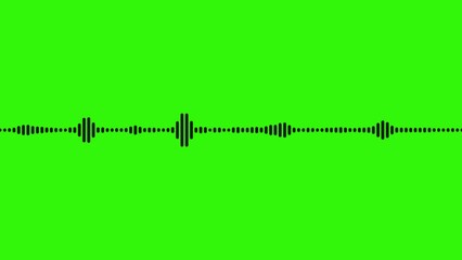 Abstract White on black sound waves background. White audio waveform spectrum animation,
Visualization sound graphic element. audio visualizer on green screen background. audio bar, spectrum form,