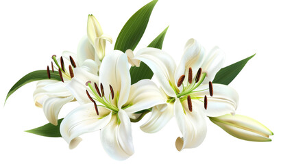 Fototapeta premium White Lily flower 