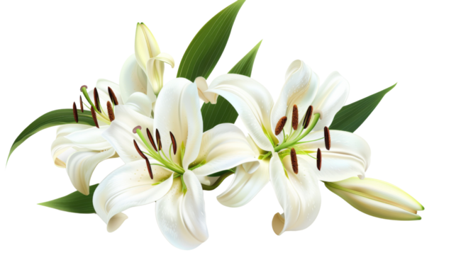White Lily flower 