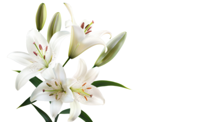 White Lily flower 