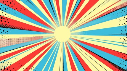 Eye-catching pop art background, perfect for advertising and announcements. Ai Generated.