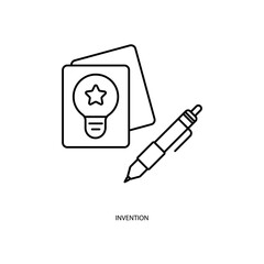 invention concept line icon. Simple element illustration. invention concept outline symbol design.