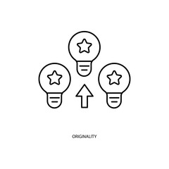 originality concept line icon. Simple element illustration. originality concept outline symbol design.