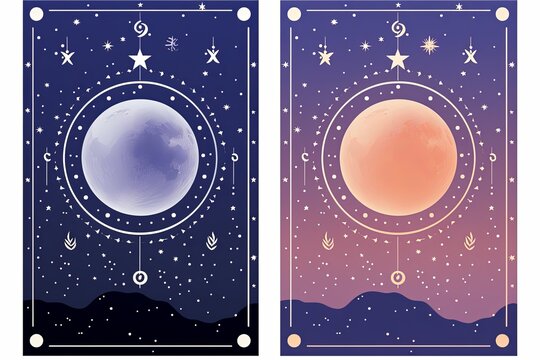 Celestial Zodiac Constellation Gradients: Astronomy-Themed Classroom Posters