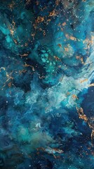 Oceanic beauty exploration with an abstract background vividly depicting the colors and textures of the sea.
