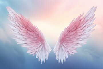 Ethereal Angel Wing Gradients Celestial Smartphone Wallpaper