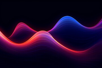 Glowing Abstract Line Art: Dynamic Digital Marketing Animations