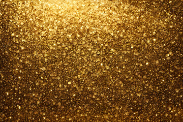 A gold glittery background with many small gold colored pieces