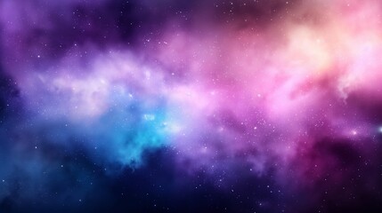 Fototapeta premium Cosmic Nebula Clouds in Vibrant Colors