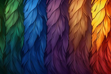 Mythic Griffin Feather Gradients: A Fantasy Game Background