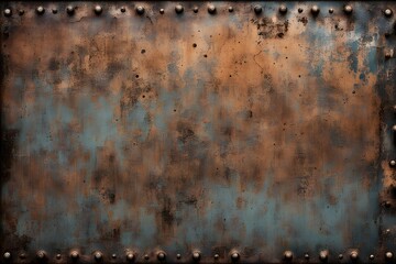 A metal surface with a lot of rust and holes