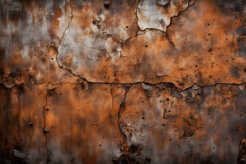 A wall with a lot of cracks and holes