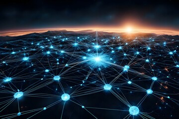 Obraz premium Concept of interconnectedness and the vastness of the universe