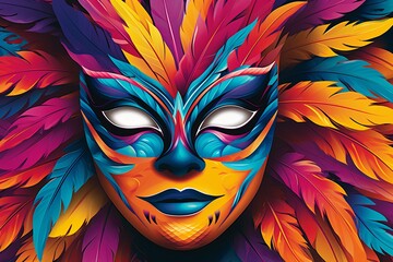 Carnival Mask Gradients: A Vibrant Brazil Travel Guide