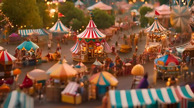 Exploring Miniature Worlds Amidst the Carnival Crowd