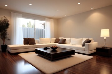 Fototapeta na wymiar Luxurious spacious living room architecture furniture building.