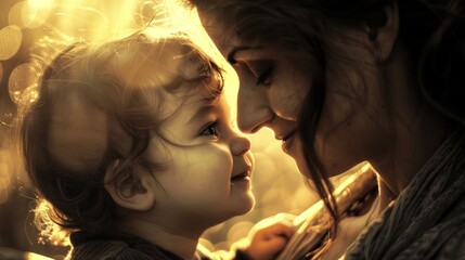 A mother's love, a child's smile, pure happiness defined.