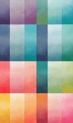 colorful watercolor paper texture background, pastel flowers, abstract shapes, modern art illustration, retro vintage style