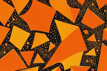 Fiery Finesse: Abstract Orange Impressions