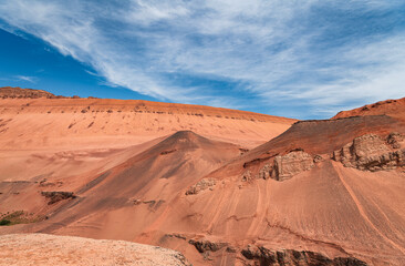 Flame Mountain in Turpan Basin, Xinjiang, China