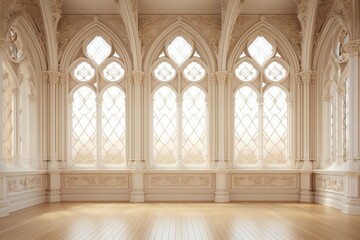 Obraz premium Castle architecture window room spirituality.