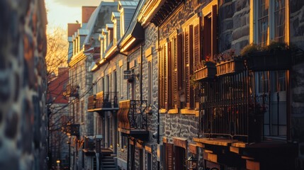 Classic European style house balcony with safety iron fence.