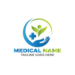 MEDICAL PHRMACY LOGO DESING VECTOR TEMPLATE ILLUSTRATION