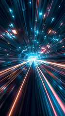 Obraz premium abstract background high speed light trials neon wallpaper 