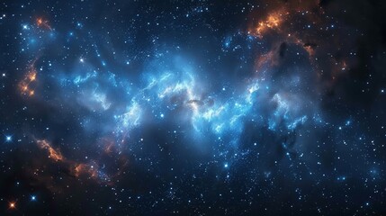 Starry night sky illustration