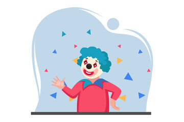 April Fools Flat Design Illustration