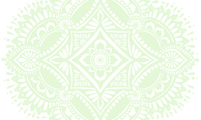 エスニックな背景イラスト(パステル)