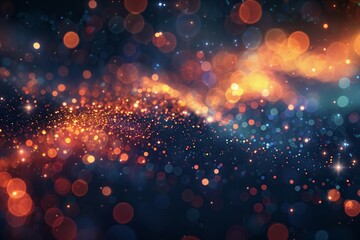 A digitally created abstract backdrop featuring soft-focus lights and dynamic lighting effects.