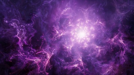 The vibrant purple glow sparkles with an otherworldly power, captivating all who behold its magnificence
