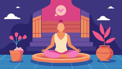 Obraz premium The soothing environment of the sauna provides a muchneeded escape for cancer patients allowing them to temporarily forget their illness and focus on.