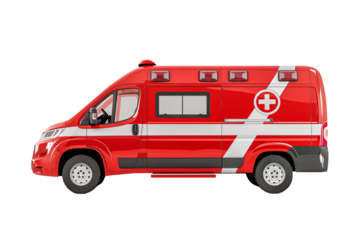 Ambulance isolated