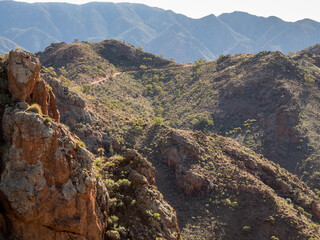 Ridge Top Track and rugged  mountains at Arkaroola in the Flinders Ranges