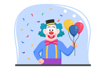 April Fools Flat Design Illustration