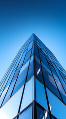 Commercial office building exterior, architectural photography