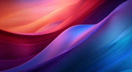 Abstract Colorful Waves Background