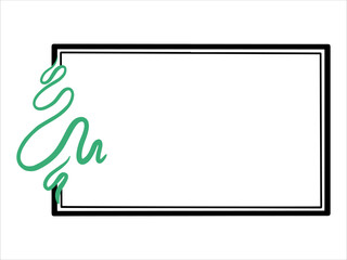 Christmas Tree Frame Background Illustration