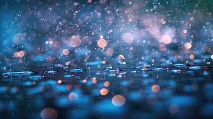 A dream where the rain is made of light, showering the world with brilliant, sparkling droplets