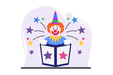 April Fools Flat Design Illustration