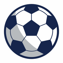 Soccer ball icon solid white background (16)