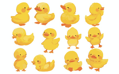 duck clipart vector for graphic resources