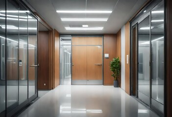 Corriodor of the office, design of the office corridor