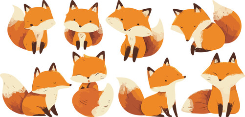 fox clipart vector for graphic resources © dian's